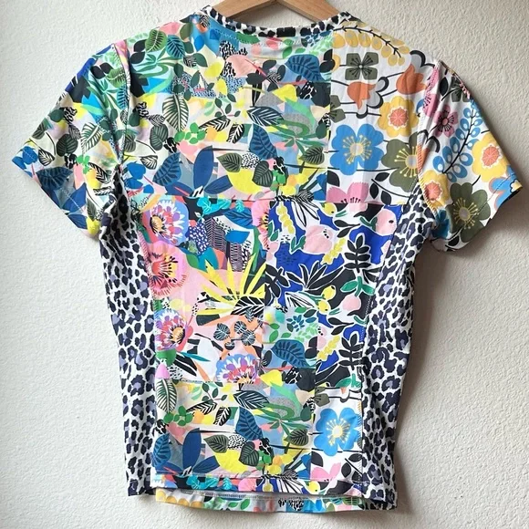 Johnny Was Multicolored Zip Swim Layla Surf Shirt Top Size Small - Picture 8 of 15